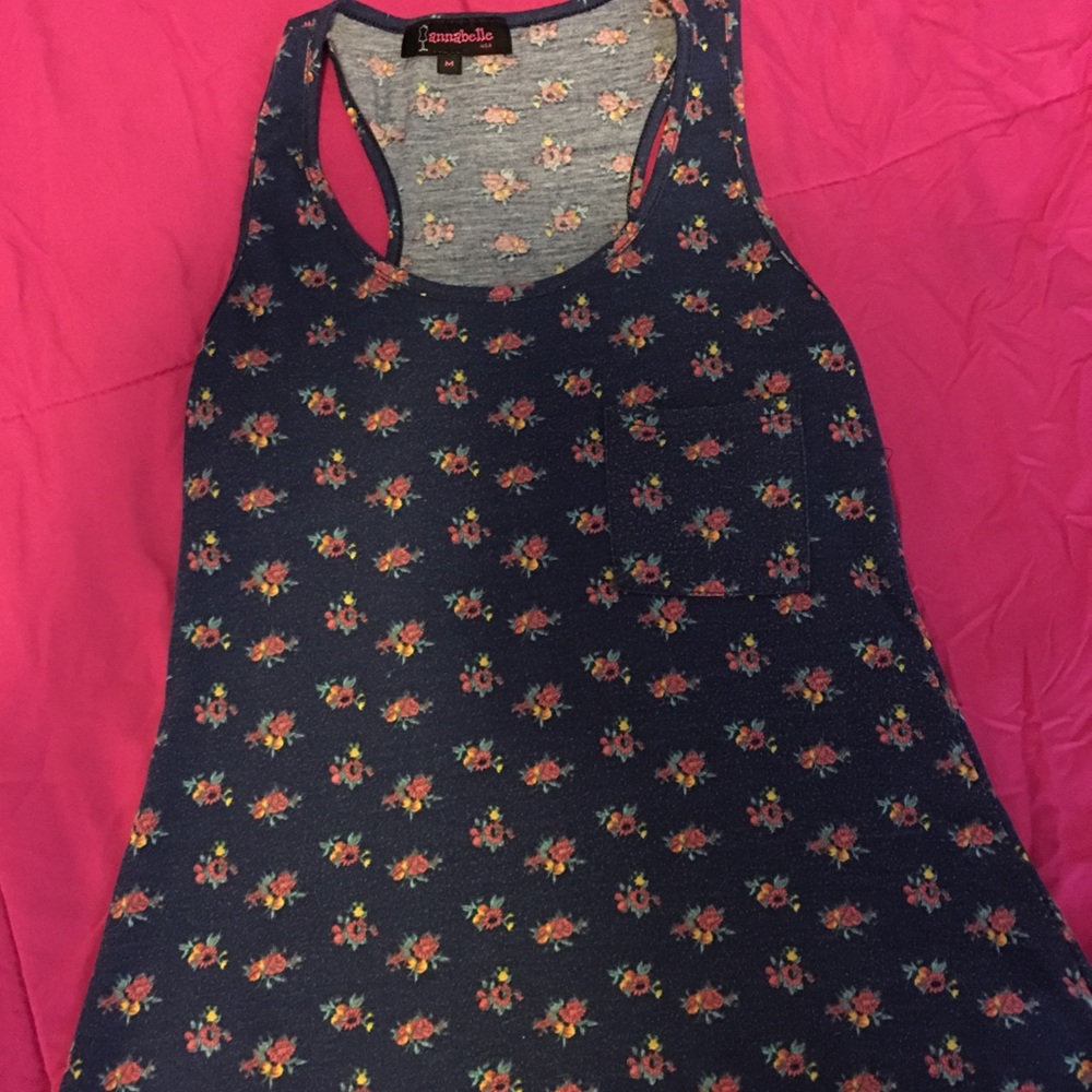 Annabelle Navy Blue Floral Tank